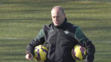 Pepe Mel, en un entrenamiento.