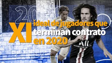 Cavani y Modric en el XI de los que terminan contrato en 2020