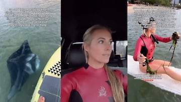 Ocean Ramsey salvando una mantarraya