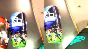 Benzema se protege con su mítico regate en la Champions al Atlético