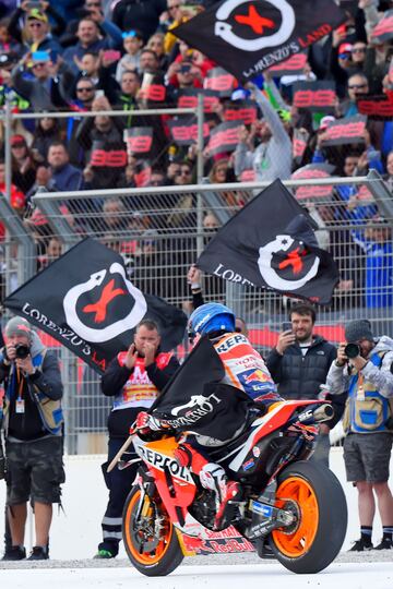 Jorge Lorenzo participó en su última carrera de Moto GP. 