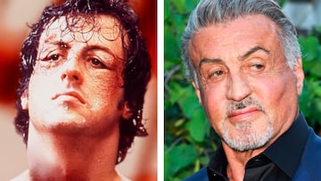 Los protagonistas de la película 'Rocky' con Sylvester Stallone