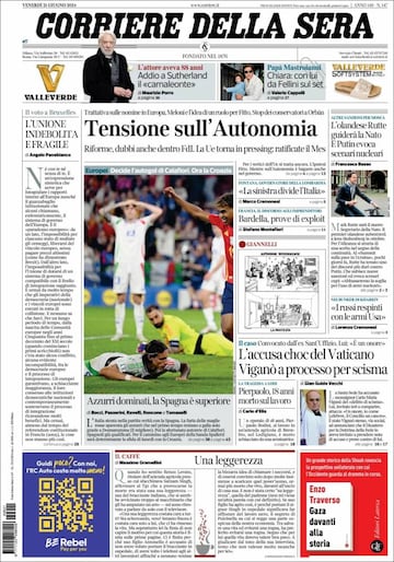 España es una fiesta, bravissimo... las portadas en prensa tras la victoria ante Italia