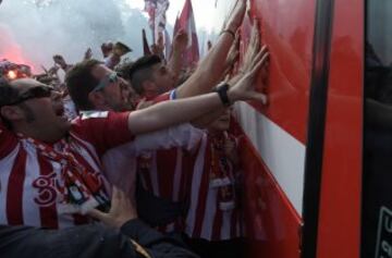 El Sporting de Gijón se juega hoy contra el Betis la permanencia en primera división y la afición sabe que hoy, más que nunca, debe estar a la altura.