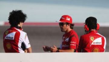Alonso, en Bahrain. 
