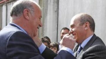 Del Bosque, ayer en Sevilla.