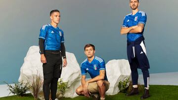 Las nuevas camisetas de Italia, confeccionadas por Adidas.