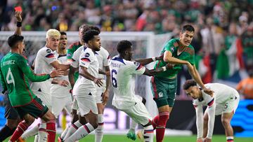 during the game United States (USA) vs Mexico (Mexican National team), corresponding to Semifinals of Final Four of the CONCACAF Nations League 2022-2023, at Allegiant Stadium, on June 15, 2023.
<br><br>
durante el partido Estados Unidos (EUA) vs Mexico (Seleccion Mexicana), correspondiente a Semifinales del Final Four de la Liga de Naciones CONCACAF 2022-2023, en el Allegiant Stadium, el 15 de junio de 2023.