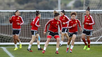 La Selecci&oacute;n, durante un entrenamiento. 