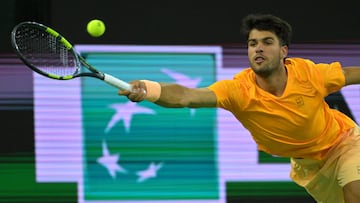 Carlos Alcaraz, contra Cameron Norrie en Indian Wells.