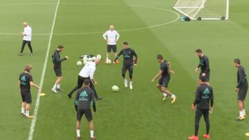 Zidane se metió en el 'tontito' y terminó mareado por el plantel