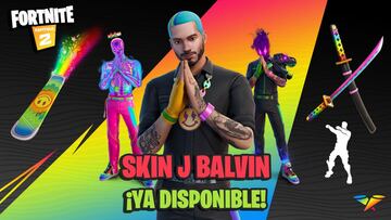 Fortnite: skin J Balvin ya disponible; precio y contenidos