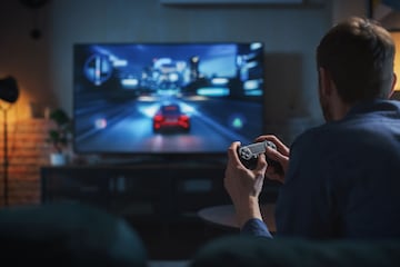 videojuegos pantalla monitor jugar lejos