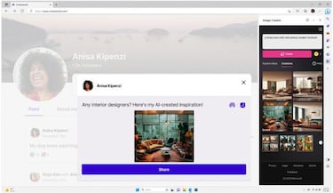 Bing Chat ya puede generar una imagen que le pidas