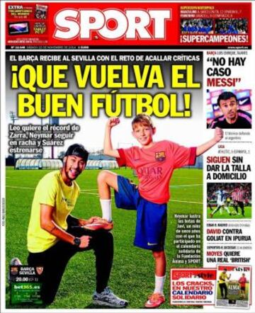 Portadas de la prensa deportiva