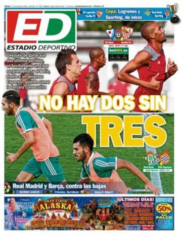 Portadas de la prensa deportiva