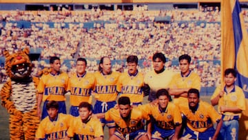 PILAR REYES OF THE TIGRES UANL TEAM IN 1978..
<br><br>
PILAR REYES DEL EQUIPO TIGRES UANL EN 1978.
<br><br>
DAVID LEAH/ARCHIVO HISTORICO MEXSPORT