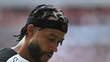 Memphis Depay, delantero de Corinthians.