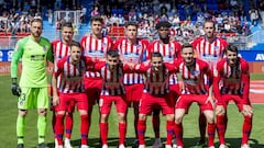 Simeone apostó ante el Eibar por: Oblak, Arias, Giménez, Godín Saúl; Rodrigo, Koke, Thomas, Vitolo, Morata y Correa.