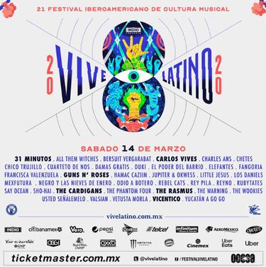 Así quedó la distribución de bandas por día del Vive Latino