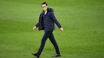 VIGO, SPAIN - JANUARY 08: Unai Emery, manager of Villarreal prior to the La Liga Santander match between RC Celta and Villarreal CF at Abanca-Balaídos on January 08, 2021 in Vigo, Spain. Sporting stadiums around Spain remain under strict restrictio