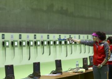 Sonia Franquet quedó sexta en 10 m pistola de aire femenino.