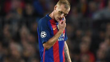 Más problemas para el Barça: Mathieu, tres semanas de baja