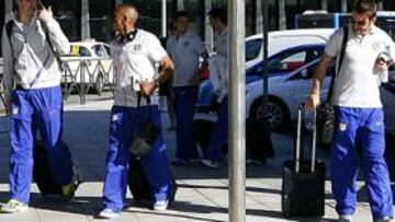 <b>VIAJE. </b>La expedición atlética, optimista, partió en la tarde de ayer desde Madrid hasta Estambul.