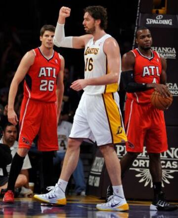 Los Angeles Lakers-Atlanta Hawks. Pau Gasol.