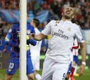 Benzema: un gol en 16 partidos contra el Atlético de Simeone