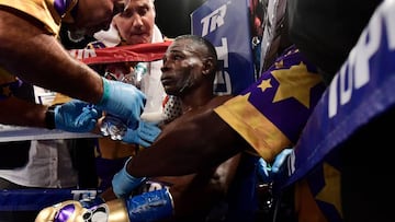 Guillermo Rigondeaux durante su combate con Lomachenko.