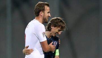 Modric y Kane en el Mundial.