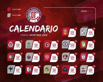 Checa el calendario de tu equipo para el Apertura 2018 de Liga MX