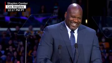 ¡Shaq hizo reír a miles de personas en el funeral de Kobe!