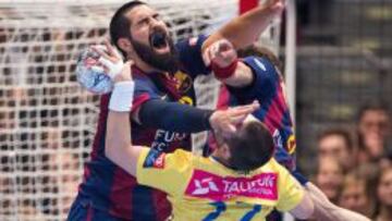 Karabatic y Morros frenan el avance de Cupic.