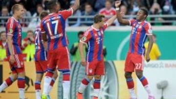 El Bayern inicia con goleada la defensa de la Copa alemana