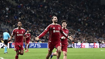Liverpool travelled to France to play Marseille in the Champions League.