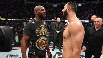 Jon Jones y Dominick Reyes tras el UFC 247.