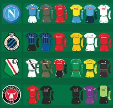 Las 131 camisetas de la Europa League 2015-16