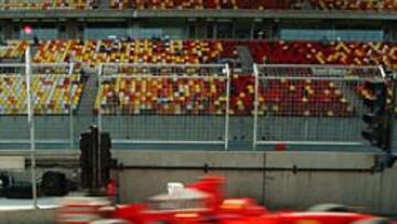 <b>DIFUSO. </B>Michael Schumacher saldrá desde la última plaza tras haber hecho un trompo en la calificación.