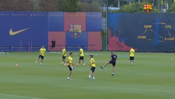 El Barcelona completó su último entrenamiento antes de medirse al Villarreal