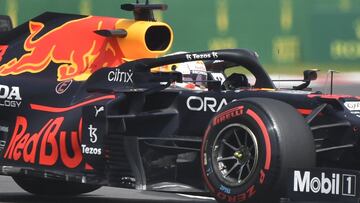 Verstappen durante los libres del viernes en el GP de México.