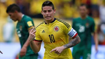 Colombia sufre para ganar a Bolivia con gol de James