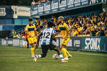 Rayco durante un partido con el Alcorcón.