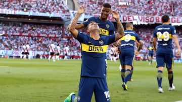 Edwin Cardona marc&oacute; un golazo en la victoria de Boca Juniors ante River Plate.