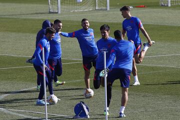 De Paul, Mario Hermoso, Koke y Savic.
