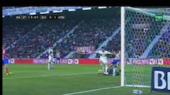 El 0-1 vino precedido de una falta de Diego Costa a Botía