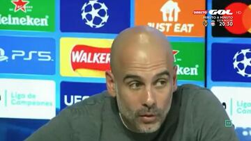 Guardiola, incrédulo, y sin tener claro qué contestar: la pregunta que le despistó por completo