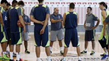 Laso, en un entrenamiento.