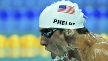 <b>MITAD HOMBRE, MITAD PEZ. </b>Phelps ha cumplido las expectativas en su primera aparición en la piscina.
